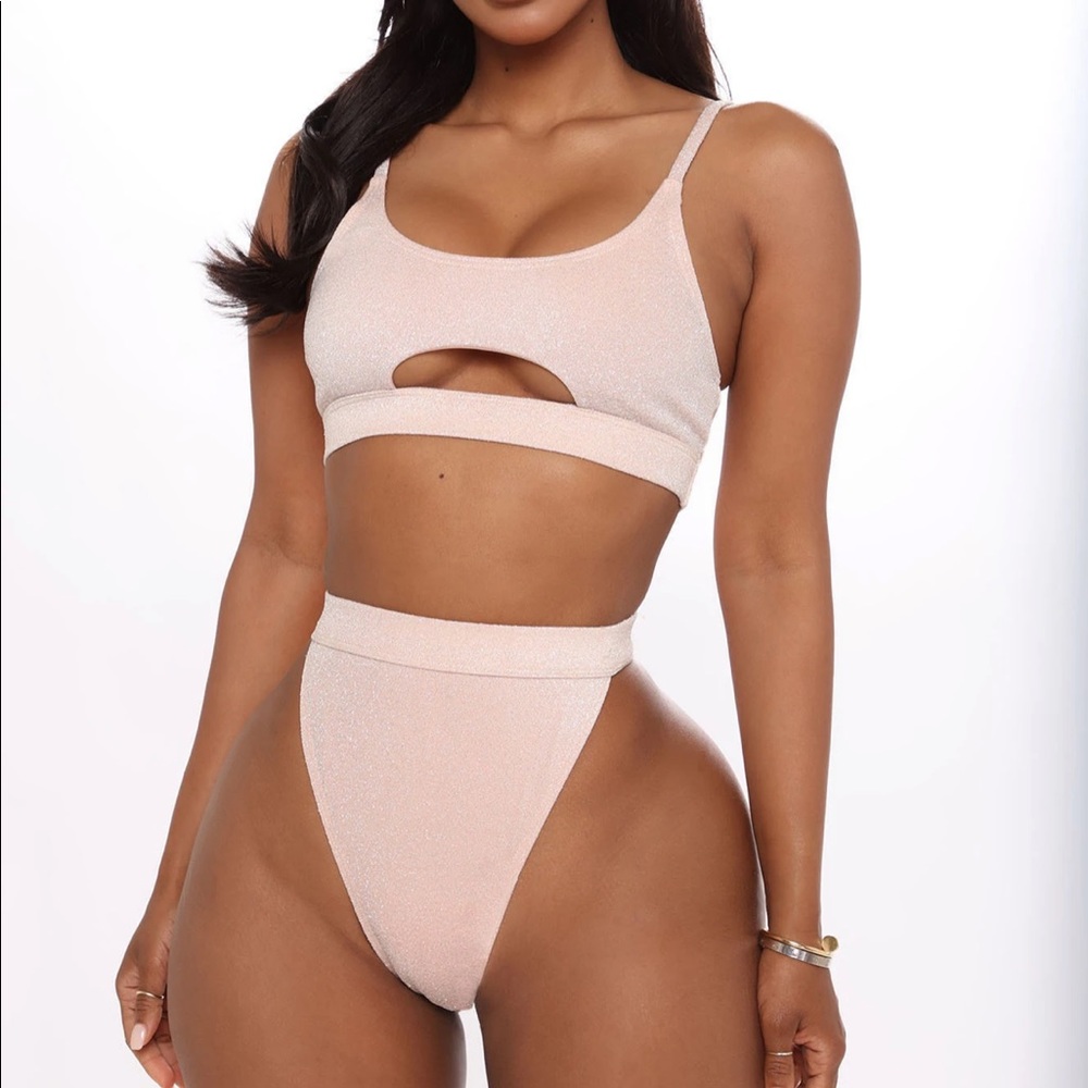 Fashion nova glitter swim suite